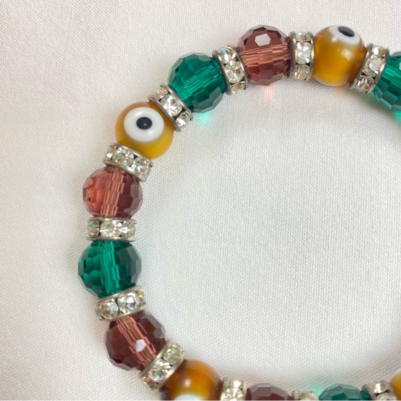 Colourful Evil Eye Bracelet - Picture 3 of 3